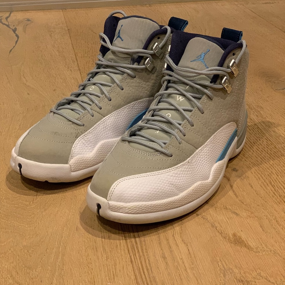 Jordan Retro 12 Grey University Blue Men US 8